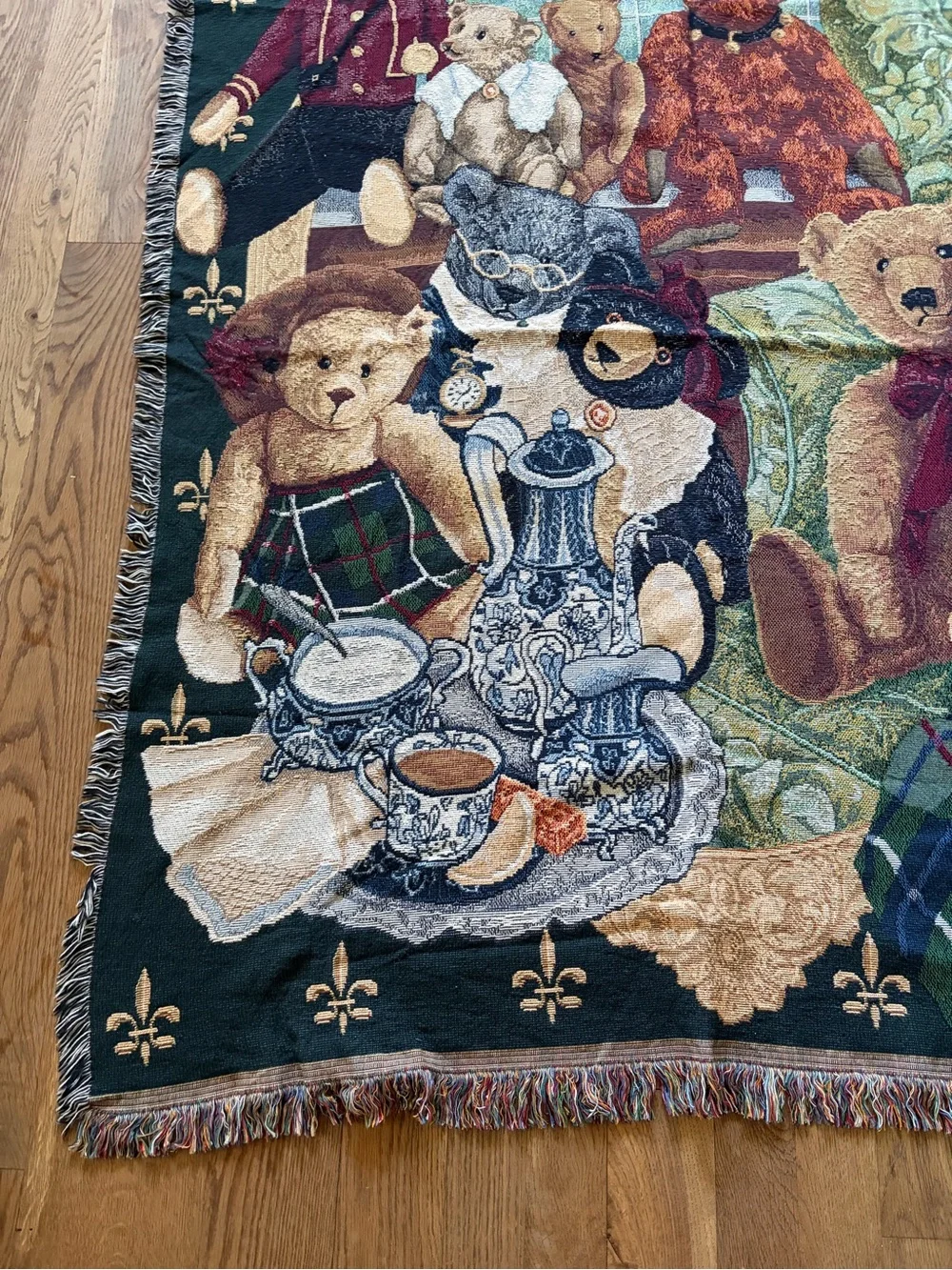 Boyds bears throw blanket the family